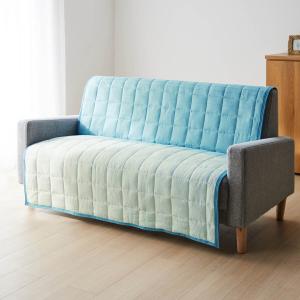 綿素材しじら織りのしゃりさら中掛けソファーカバーの商品写真