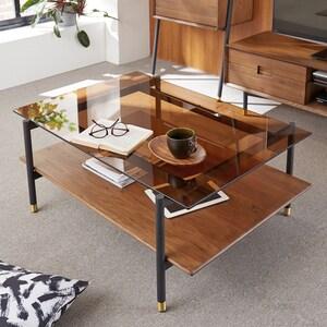 モダンヴィンテージテイストのリビングローテーブルの商品写真
