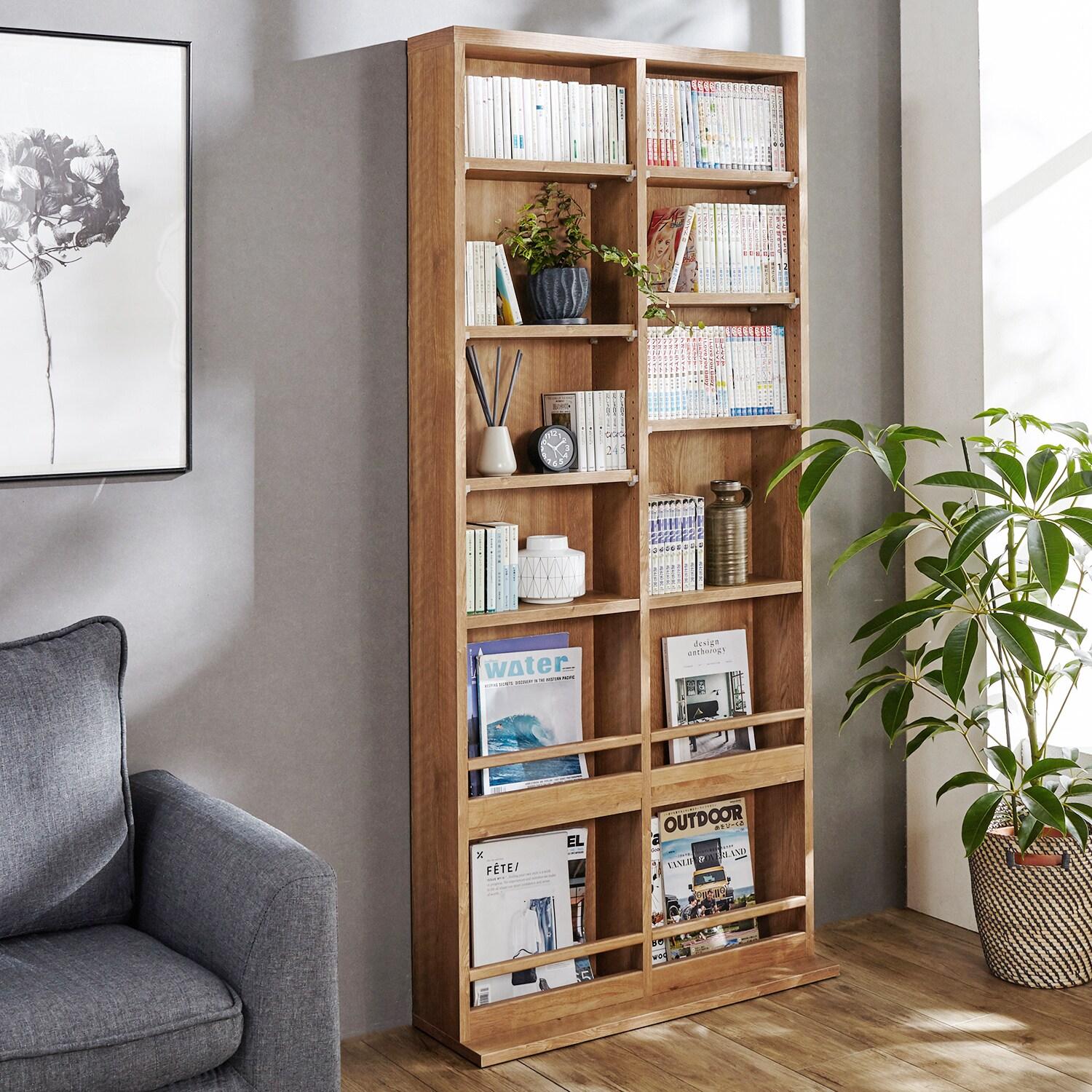 [日本製]お部屋になじみやすい薄型オープンラックの商品写真