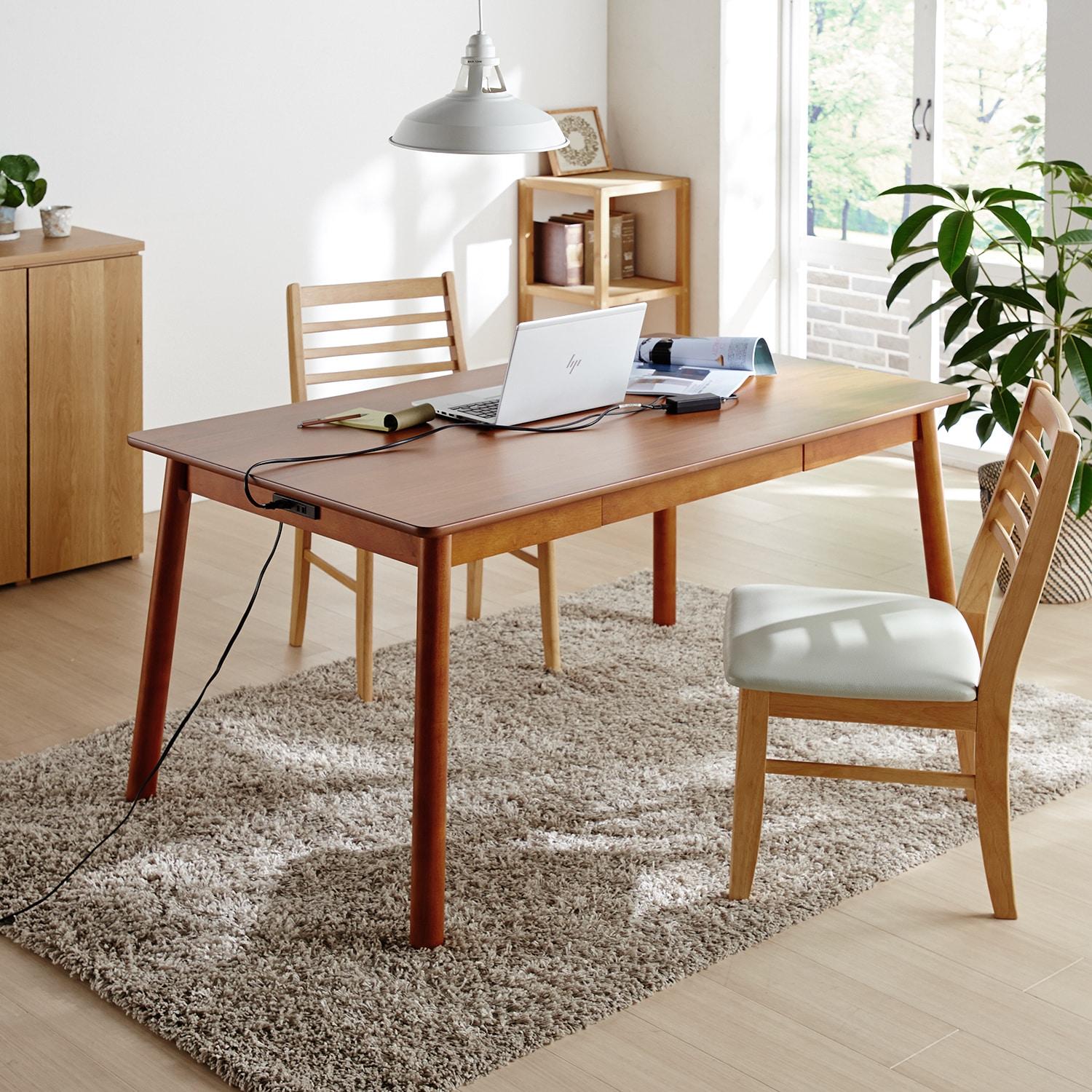 コンセント&引出し付きダイニングテーブル <4人用>の商品写真