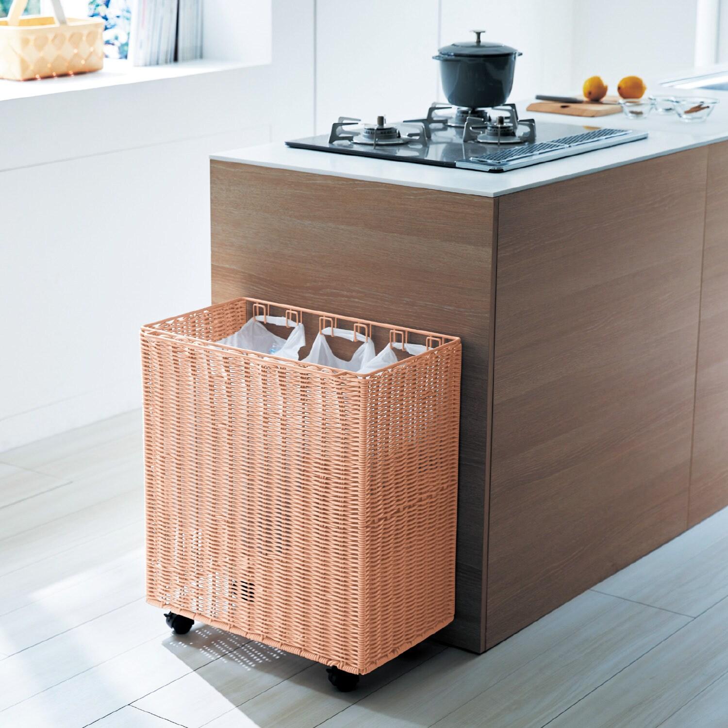 【タイムセール】 キッチンに馴染む分別ごみ箱 <幅35/幅51cm>の商品写真