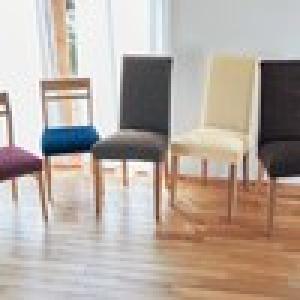 スペイン製ぴったりフィットする伸びる椅子カバー・同色2枚セットの商品写真