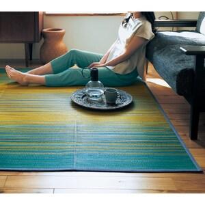 コンパクトに収納できるい草ラグの商品写真