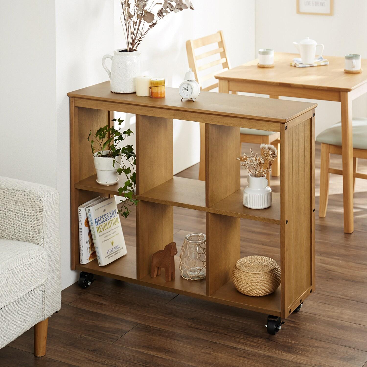 キャスター付きオープンラックの商品写真