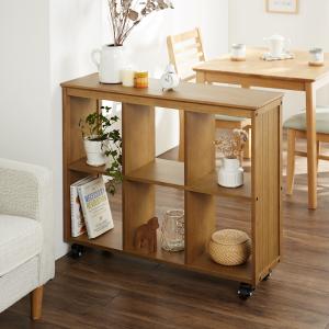 キャスター付きオープンラックの商品写真