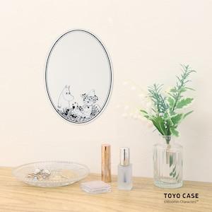 壁に貼るだけ簡単 ウォールミラー「ムーミン」の商品写真