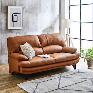 本革のポケットコイル入りハイバックソファー <2人掛け/2.5人掛け/3人掛け>の商品写真