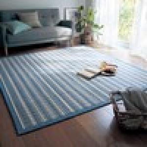 洗える綿素材のしじら織りウレタン入りキルトラグの商品写真