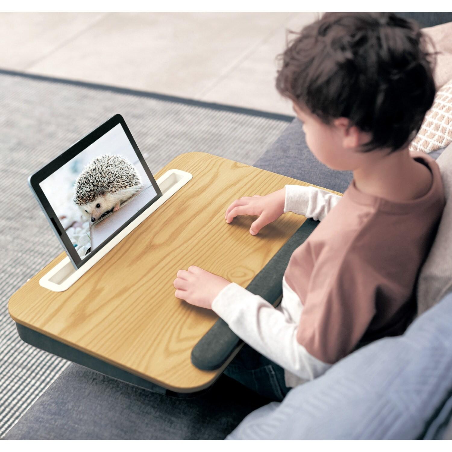 広々ひざ上デスク タブレットスタンドの商品写真