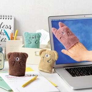 アニマルマイクロファイバー4色セット 【スマホやタブレット掃除に】の商品写真