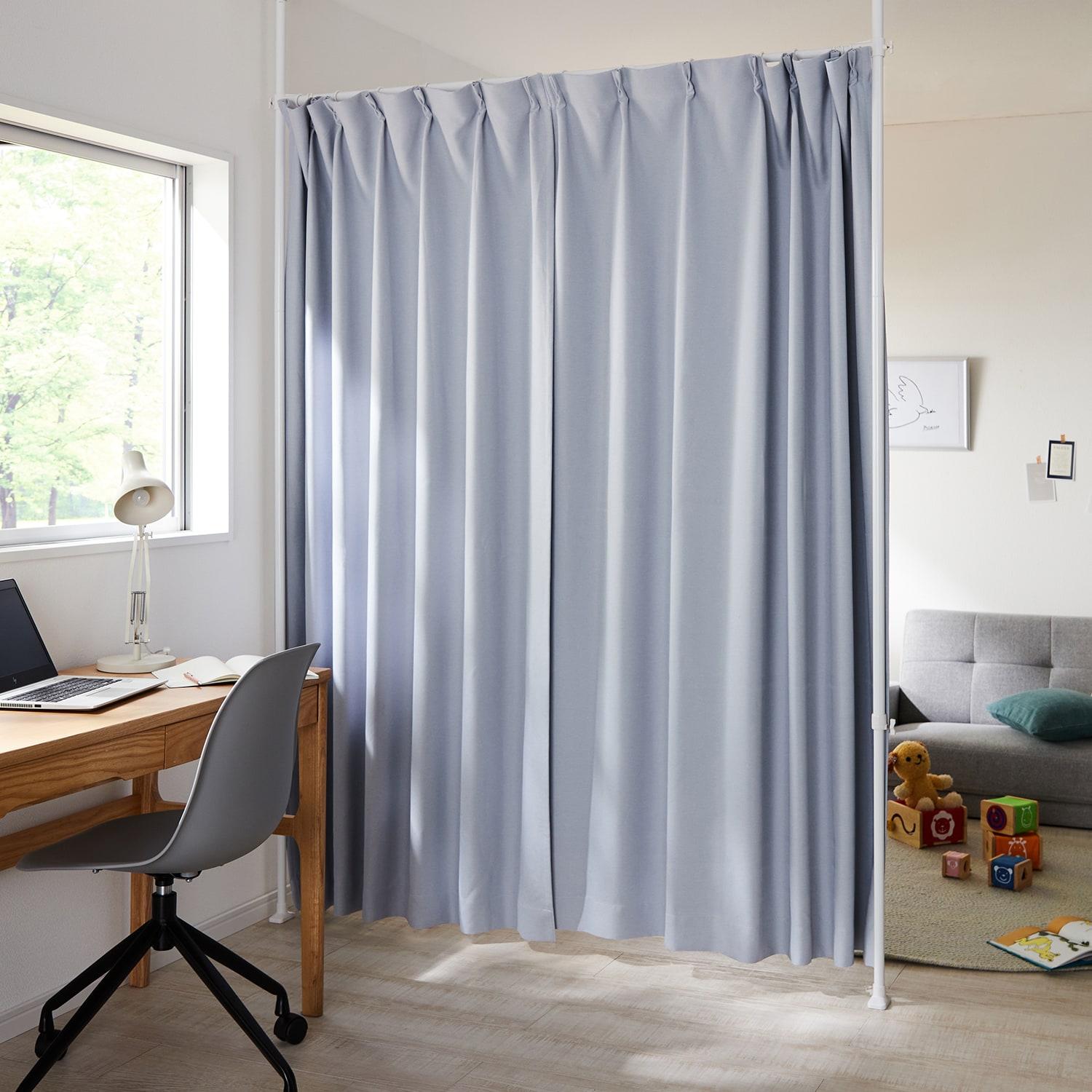 突っ張り間仕切カーテンポールの商品写真