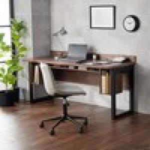 奥行が変えられる天然木ウォルナット材のデスクALTの商品写真