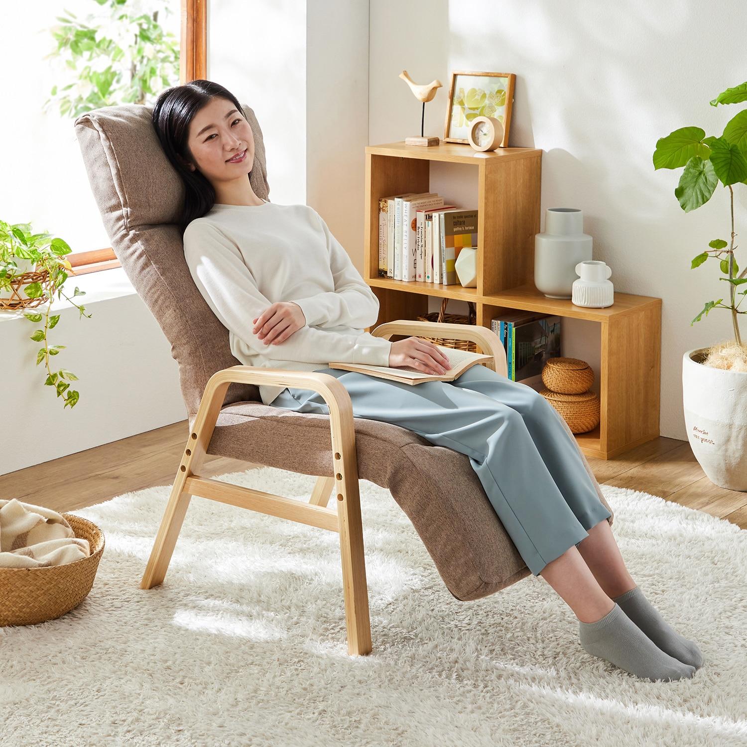 脚まで寛ぐ高座椅子の商品写真