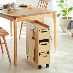 ダイニング下スリムワゴンの商品写真