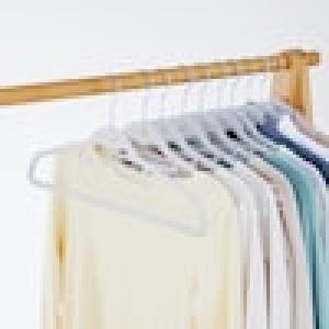 縦に連結もできて収納効率アップのシャツハンガー30本セットの商品写真