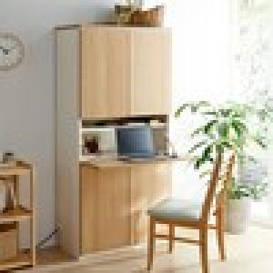 【受注生産】壁面キャビネット型ライティングデスクの商品写真