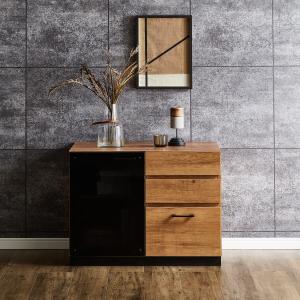 収納力の高い引出し付きリビングキャビネット[日本製]の商品写真