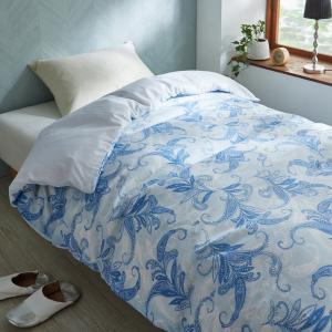 ペイズリー柄の綿混掛け布団カバーの商品写真