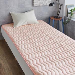 抗菌防臭防ダニわたを使った綿混ニット素材の敷きパッドの商品写真