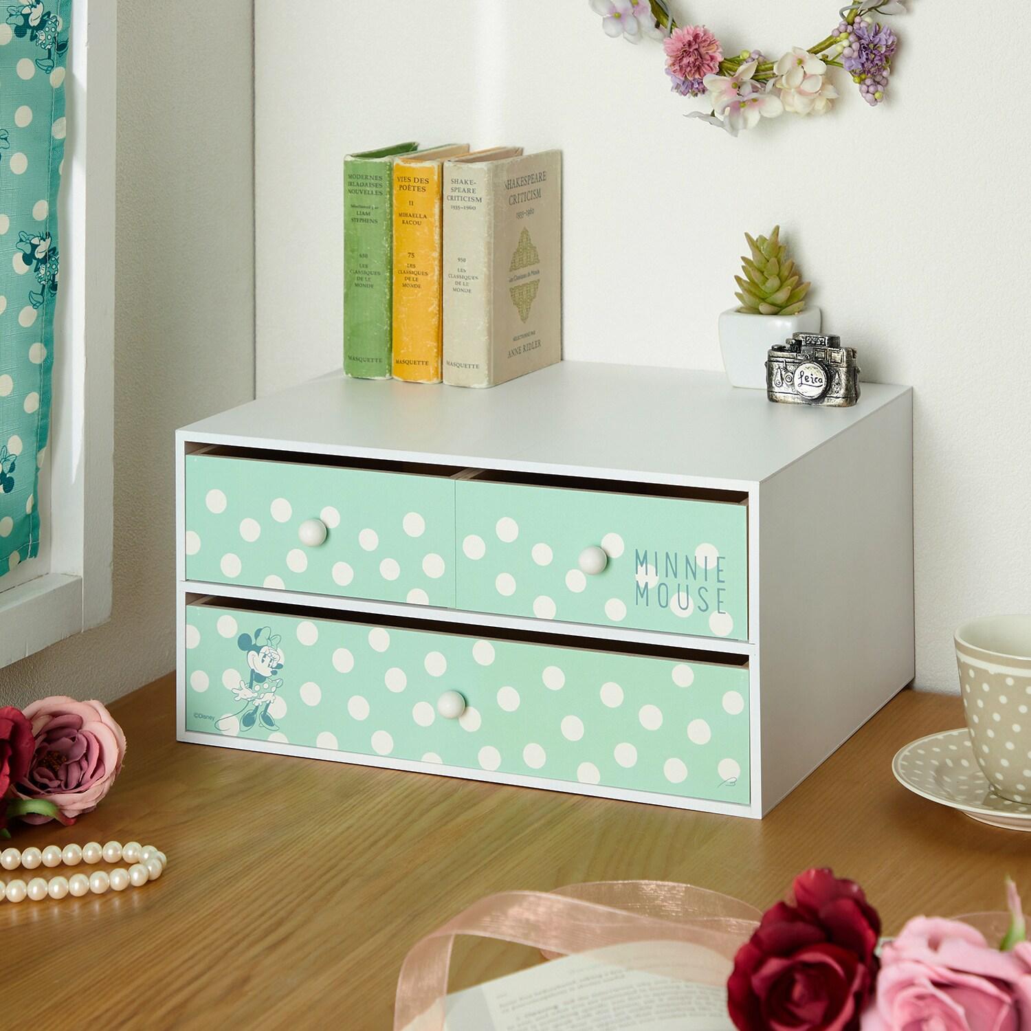 卓上2段チェスト「ミニーマウス」の商品写真