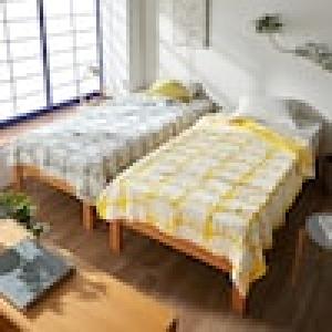 北欧デザインの綿素材を使用したタオルケットの商品写真