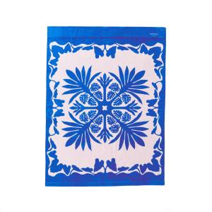 【キャシー中島デザイン】ハワイアンデザインたっぷりパイルの肉厚タオルケットの商品写真