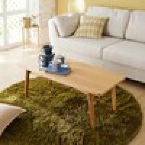 天然木オーク材のリビングテーブルの商品写真