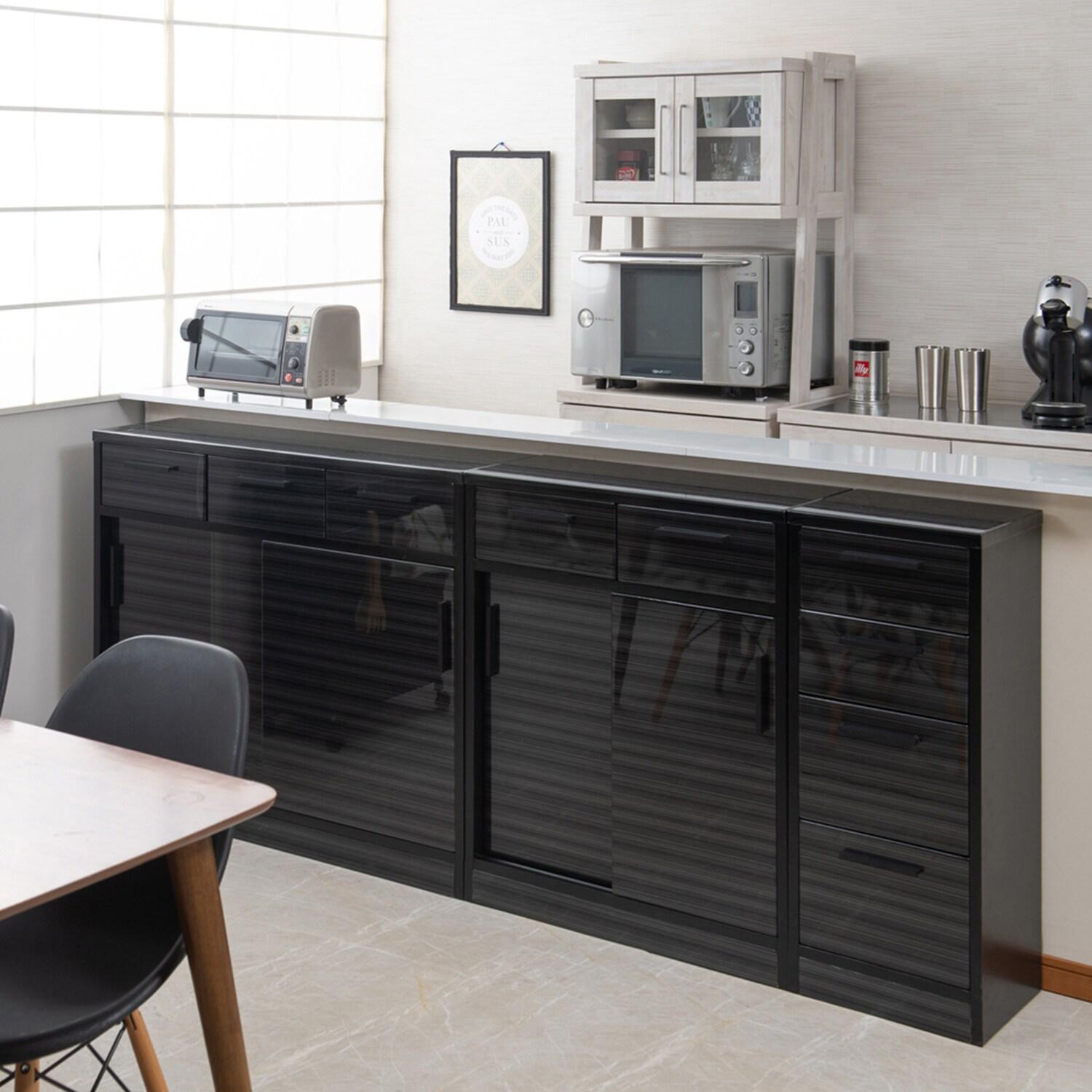 ハイグロス薄型カウンター下収納キャビネットの商品写真