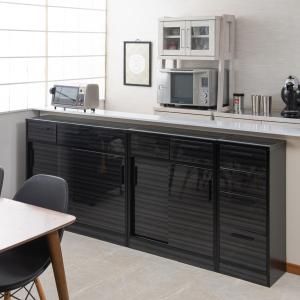 ハイグロス薄型カウンター下収納キャビネットの商品写真