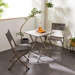 軽量ガーデンテーブル3点セットの商品写真