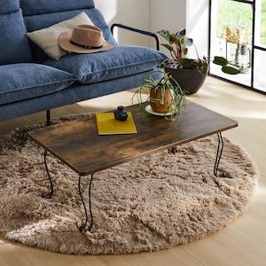 スクエア型折りたたみローテーブルの商品写真