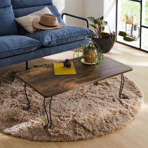 スクエア型折りたたみローテーブルの商品写真