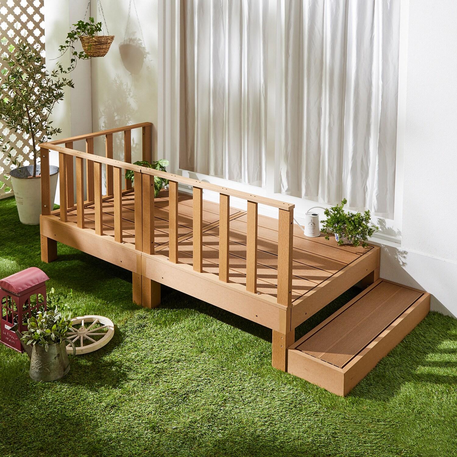 耐久性に優れた人工木ウッドデッキの商品写真