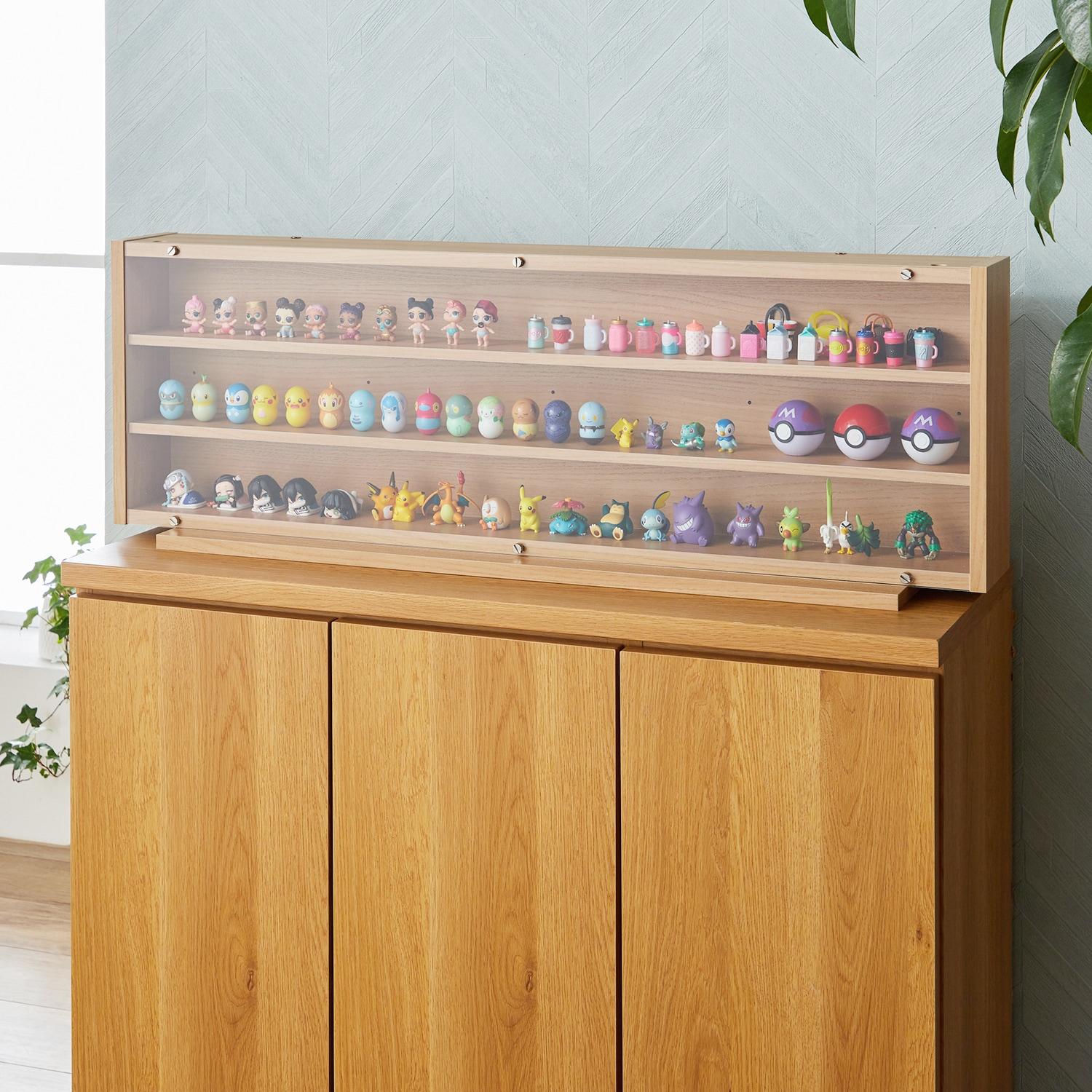 お気に入りをきれいに飾れるディスプレイケースの商品写真