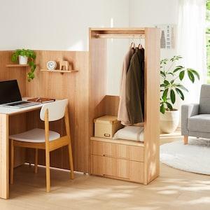 空間を仕切られるデスクシリーズParsonal・ハンガーラックの商品写真