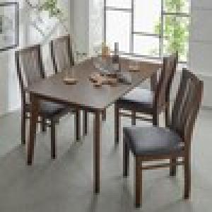 ハイバックチェアのお部屋になじみやすいダイニングテーブルセット <5点セット>の商品写真