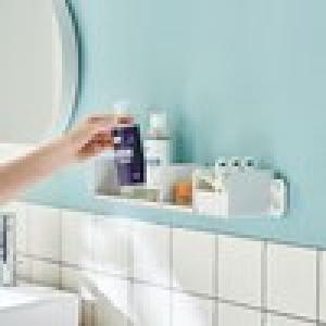 洗面所の壁付け浮かせる収納 シェルフの商品写真