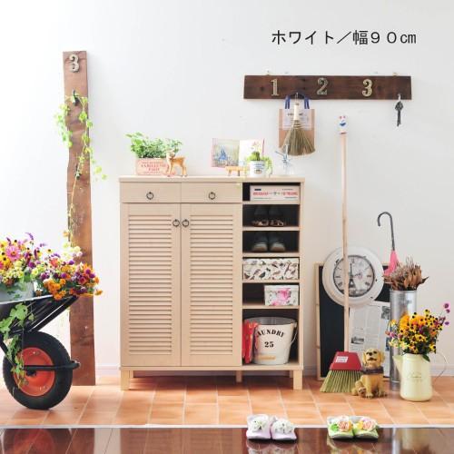 カントリー調シューズボックスの商品写真
