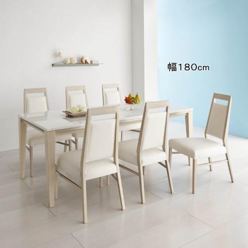 UV塗装のモダンダイニングテーブルの商品写真