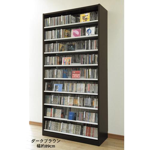 ダブル棚板CD・DVD収納ストッカー<幅59/幅89cm>の商品写真