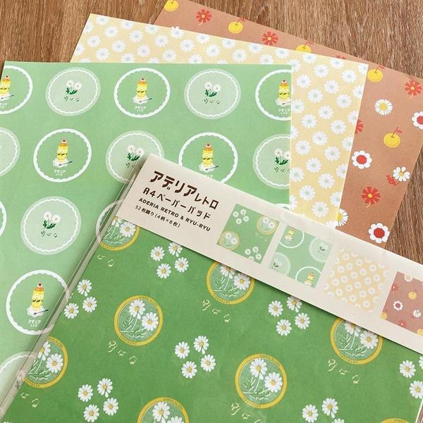 ペーパーパッド Ａ４ 野ばな アデリアレトロの商品写真