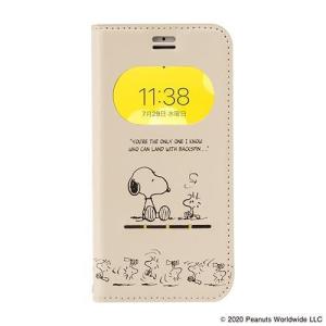 ｉＰｈｏｎｅ ＳＥ ２０２０／８／７／６ｓ／６用 ＰＥＡＮＵＴＳ 窓付きダイアリーケース バックスピンの商品写真