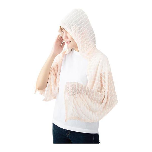 シャーリングクールフードタオル ４０×１６０ｃｍ ピンクの商品写真