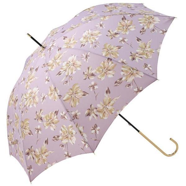 晴雨兼用 長傘 シアーフローラ パープルの商品写真