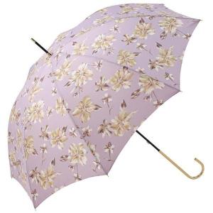 晴雨兼用 長傘 シアーフローラ パープル