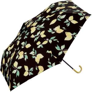 折りたたみ傘 レモン ブラック