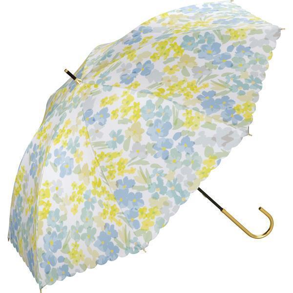 日傘 遮光 ドリーミングフラワー ブルーの商品写真