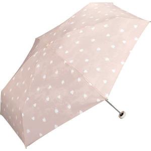 折りたたみ傘 クリーミーハート ピンクの商品写真
