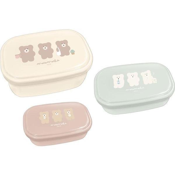 抗菌 ３Ｐ入れ子ランチボックス 日常 モコモカの商品写真