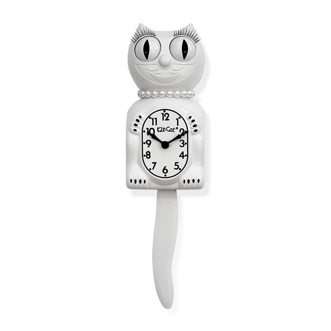 キットキャット ウォールクロック ホワイトレディの商品写真
